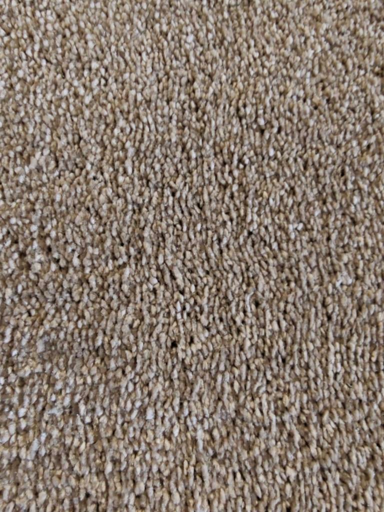 Coupon tapijt zandkleurig maat 400x400, Ophalen, Beige, Nieuw, Minder dan 10 m²
