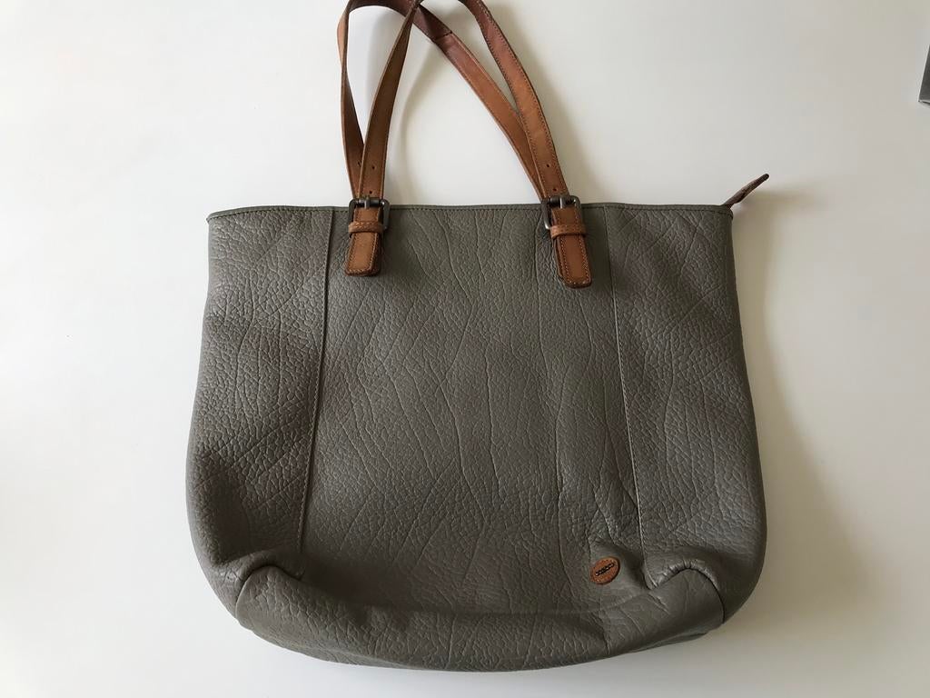 Betba grijze schoudertas,chamonix shopper, Ophalen of Verzenden, Zo goed als nieuw, Grijs, Shopper