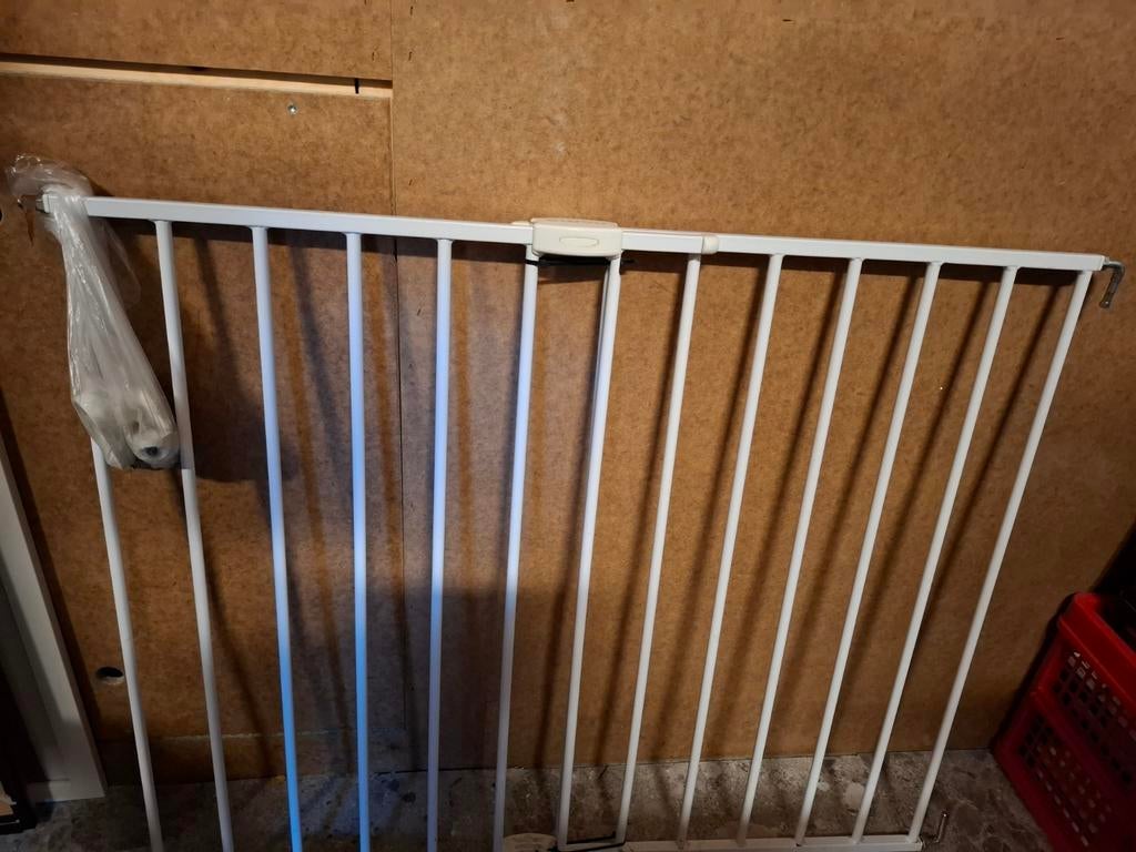 Noma verstelbaar traphekje 62-102 cm Metaal wit, Ophalen, Gebruikt, Metaal of IJzer, 100 tot 115 cm