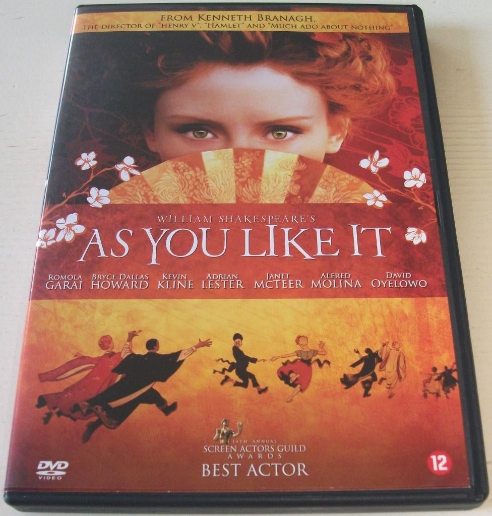 Dvd *** AS YOU LIKE IT *** William Shakespeare, Vanaf 12 jaar, Ophalen of Verzenden, Zo goed als nieuw, Historisch of Kostuumdrama