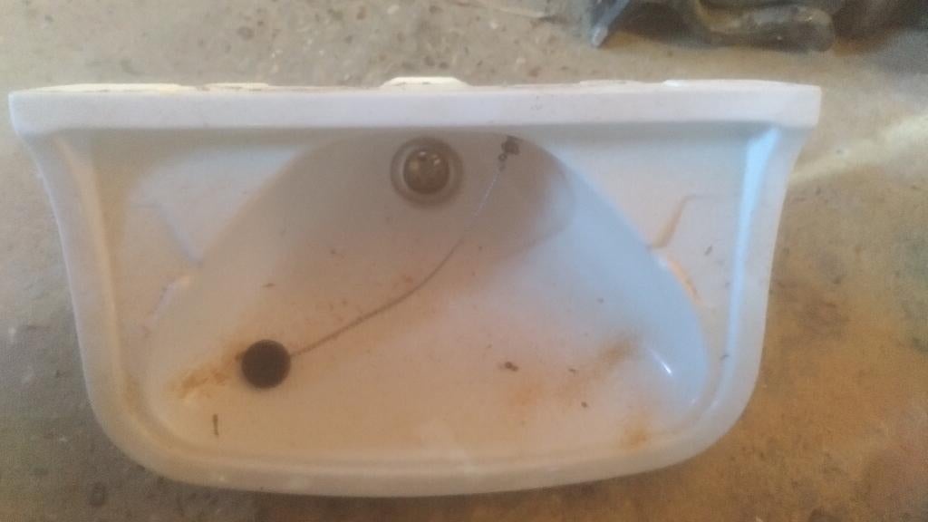 Wasbak, Huis en Inrichting, Badkamer | Badkamermeubels, Ophalen, Gebruikt, 50 tot 100 cm, Minder dan 100 cm