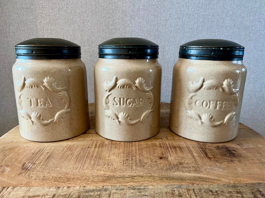 Mooie set keukenpotten, Ophalen, Zo goed als nieuw, Overige materialen, Pot, Bus of Blik