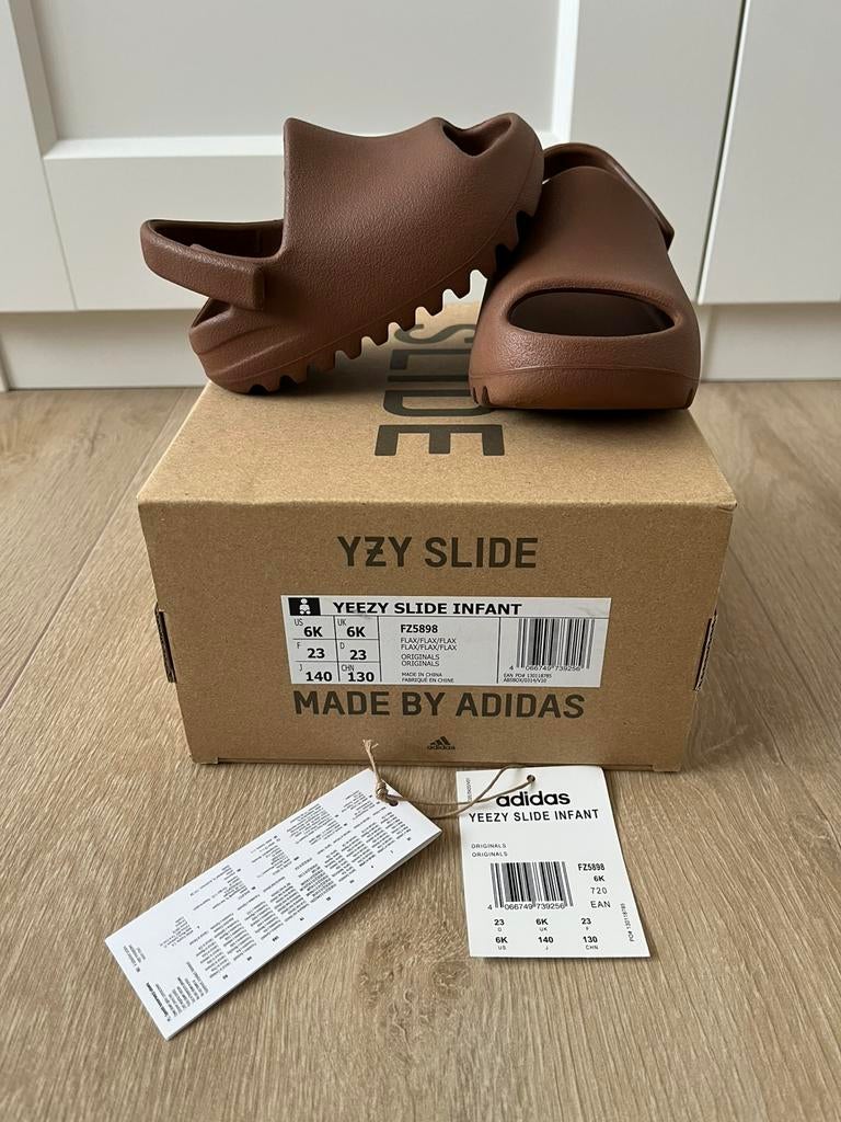 Yeezy Slide Flax Infants 23, Ophalen, Jongen of Meisje, Overige typen, Nieuw