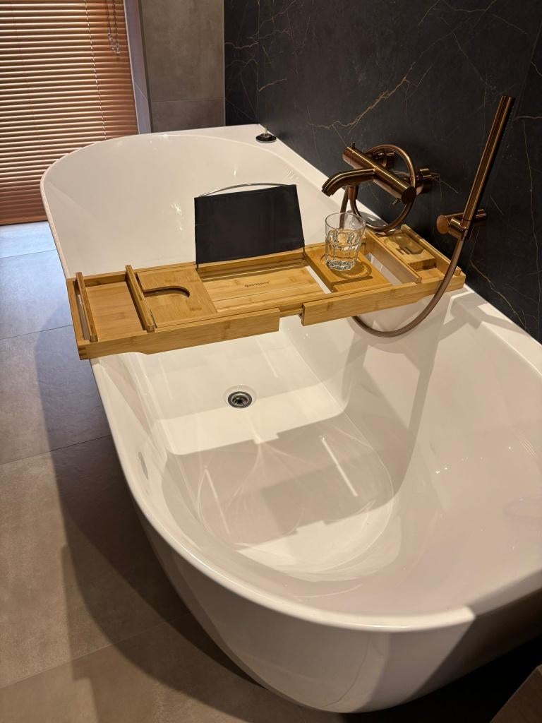 Uitschuifbaar badrek bamboe, Huis en Inrichting, Badkamer | Badtextiel en Accessoires, Ophalen of Verzenden, Nieuw, Bruin