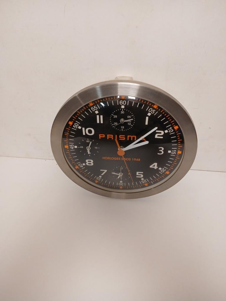 Wandklok prisma horloges dealer model uniek, Ophalen of Verzenden