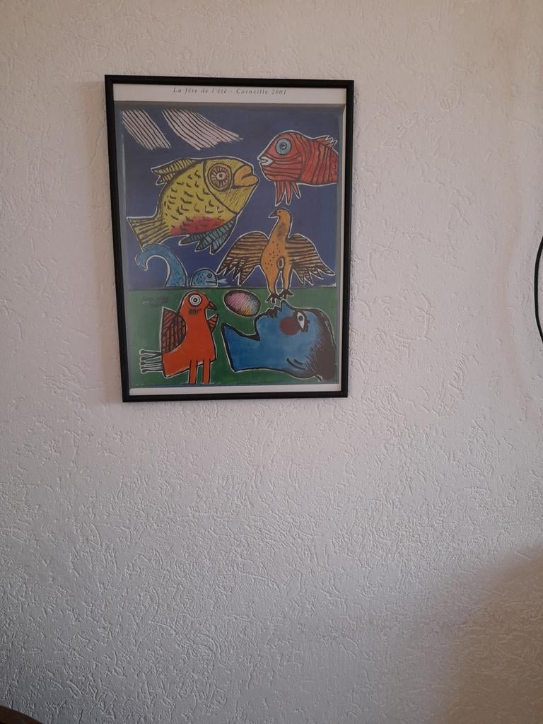 Mooie ingelijste reproductie van Corneille, Ophalen of Verzenden