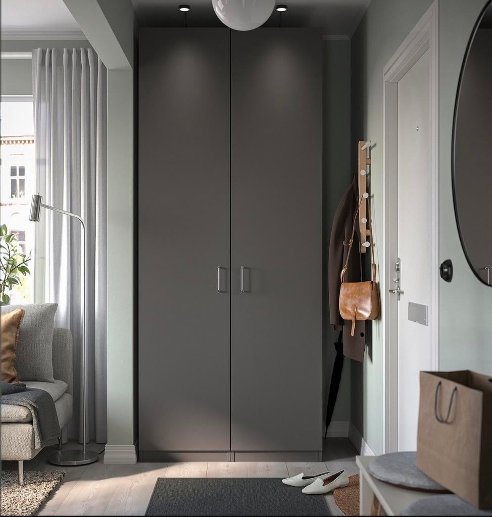 4x IKEA PAX Forsand deurdonkergrijs NIEUW IN VERPAKKING, Ophalen, Overige materialen, Gebruikt, 200 cm of meer