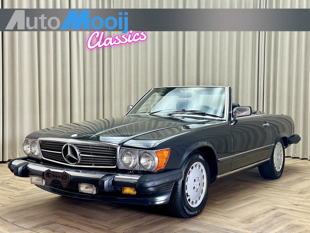 Mercedes-Benz SL-Klasse 560 SL Roadster Cabriolet w107 1986, Automaat, Achterwielaandrijving, 227 pk, Zwart