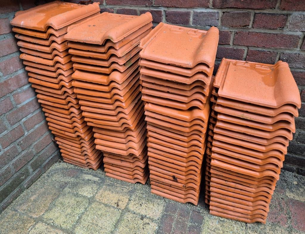 100 nieuwe Koramic Tuile Du Nord 44 Natuurrood dakpannen, Doe-het-zelf en Verbouw, Dakpannen en Dakbedekking, Ophalen, Steen of Klei