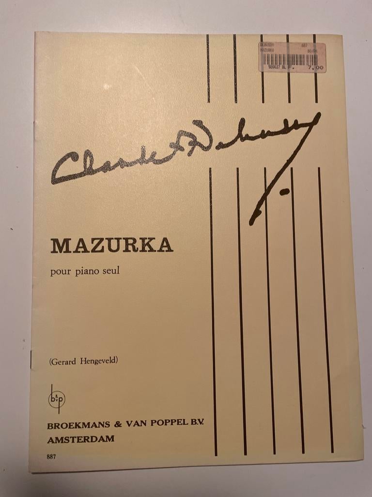 Claude Debussy - Mazurka bladmuziek, Gebruikt, Klassiek, Ophalen of Verzenden, Artiest of Componist