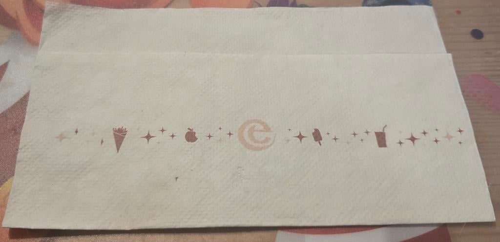 Efteling Servet - Souvenir, Verzamelen, Efteling, Ophalen of Verzenden, Zo goed als nieuw, Overige typen