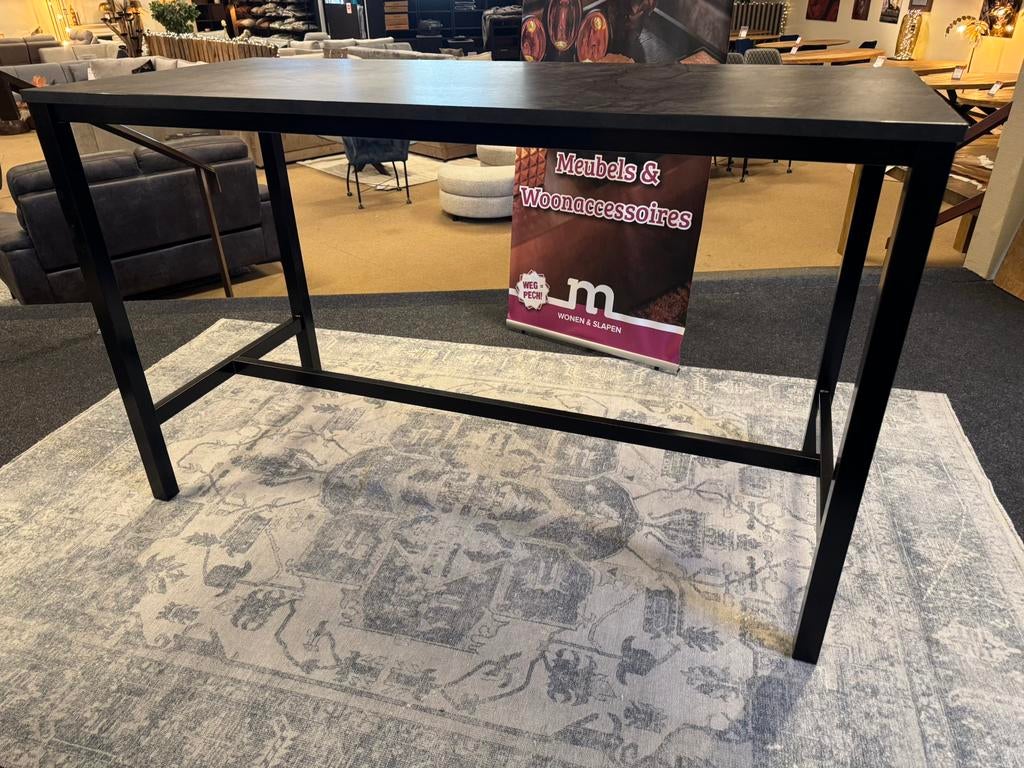 Bartafel Vivian zwart/Antraciet 180x80x110 direct/leverbaar, Ophalen, Zo goed als nieuw, Mwonenenslapen, Mwonenenslapen@ziggo.nl