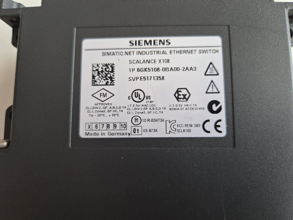 Siemens Simatic netwerk switch SCALANCE X108 (nieuw), Hobby en Vrije tijd, Elektronica-componenten, Ophalen of Verzenden, Nieuw