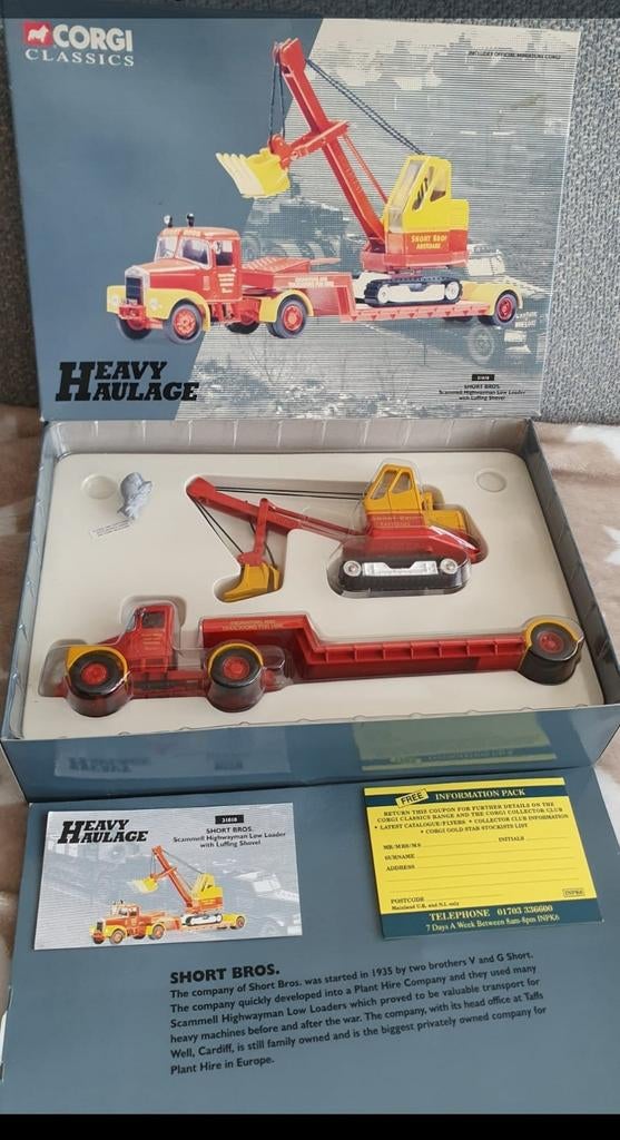 Corgi Classics Heavy Haulage limited edition certificaat nr, Ophalen, Nieuw, Overige typen