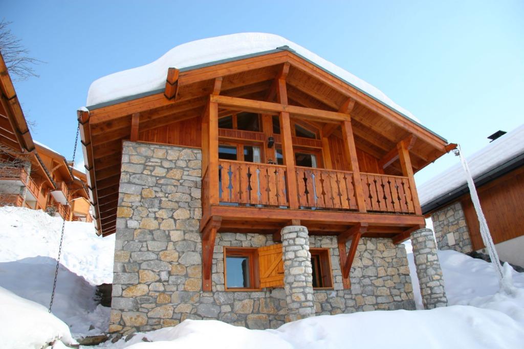 Luxe 4 persoons chalet in Vallandry / Les Arcs, Alpen, Dorp, Afwasmachine, In wintersportgebied