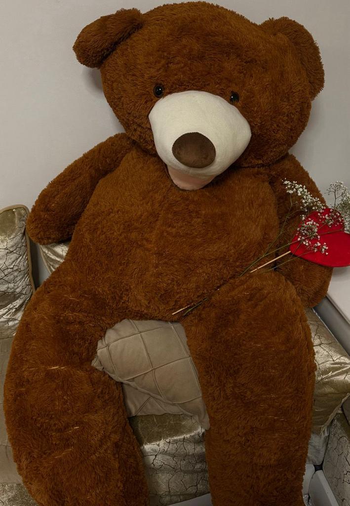 Grote beer- valentijnsdag, Ophalen, Zo goed als nieuw, Stoffen beer, Overige merken