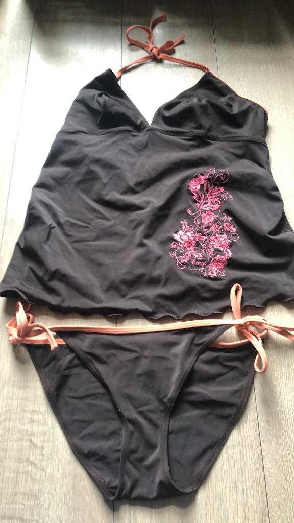 Tankini maat 40, Ophalen of Verzenden, Zo goed als nieuw, Zwart, Overige typen