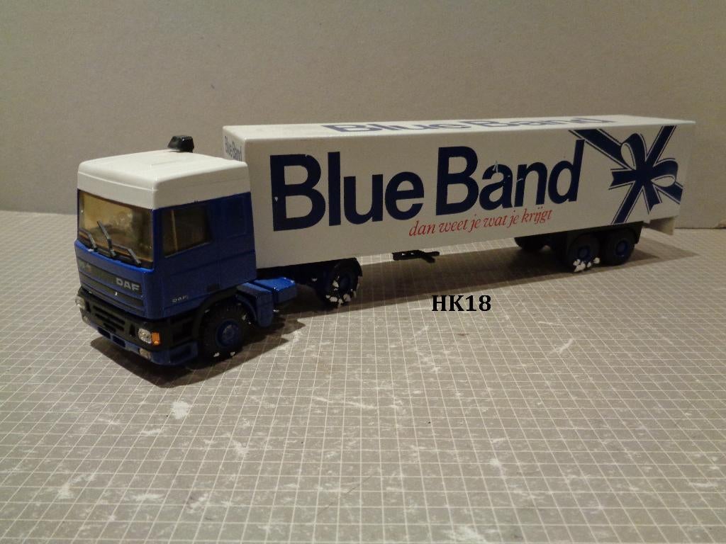 daf 95 sc met 2 as trailer, Hobby en Vrije tijd, Modelauto's | 1:50, Ophalen of Verzenden, Zo goed als nieuw, Bus of Vrachtwagen