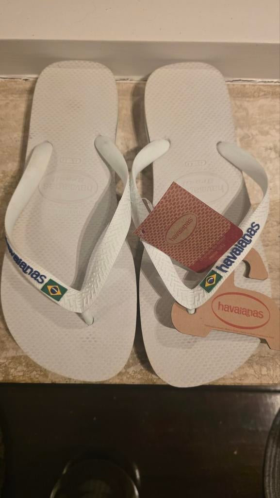 Nieuwe witte Havaianas slippers maat 43-44, Slippers, Wit, Havaianas, Nieuw