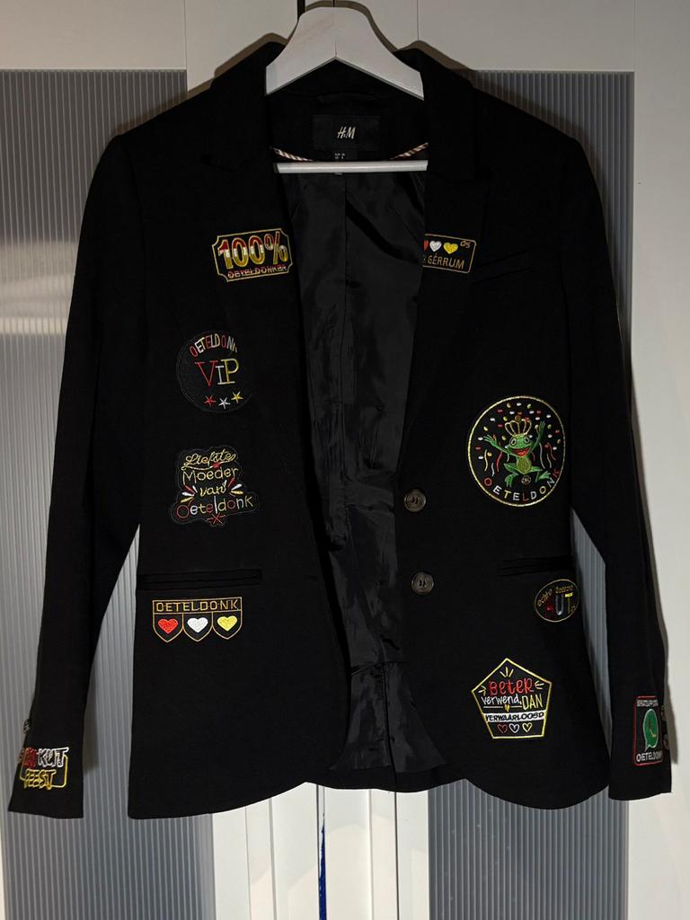 Oeteldonk jasje, Kleding | Dames, Carnavalskleding en Feestkleding, Ophalen of Verzenden, Zo goed als nieuw, Maat 36 (S), Carnaval