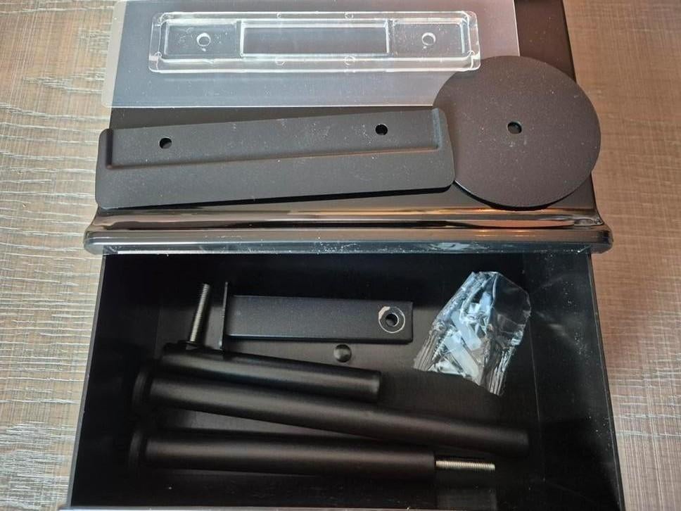 Toiletrolhouder + bakje, Huis en Inrichting, Badkamer | Badtextiel en Accessoires, Ophalen, Nieuw, Zwart, Overige typen