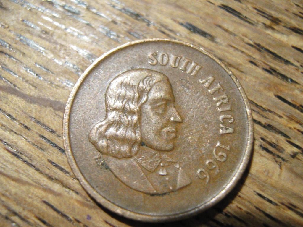 South Africa 1 Cent 1966, Jan van Riebeeck #519, Verzenden, Zuid-Afrika, Losse munt