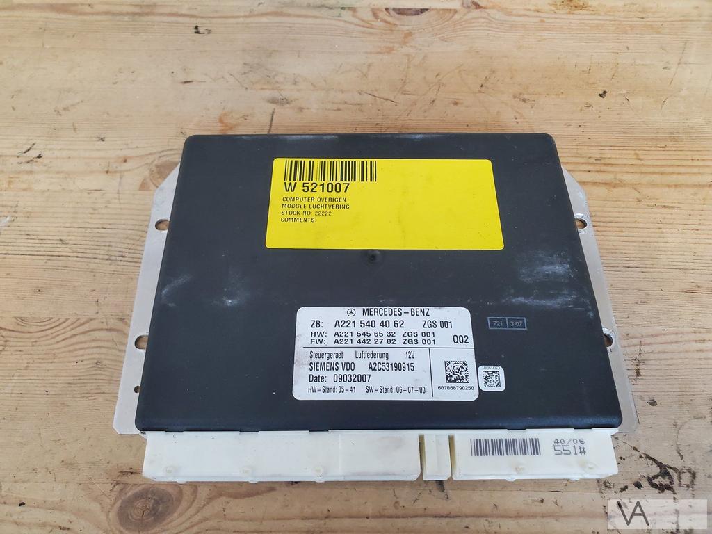 Mercedes S klasse W221 2005 - 2013 module luchtvering €50, Ophalen of Verzenden, Gebruikt, Mercedes-Benz