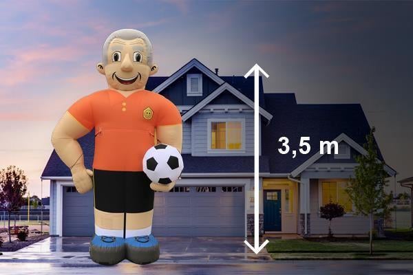 Abraham pop Voetballer te huur, landelijke bezorging mogelij, Ophalen of Verzenden, Zo goed als nieuw, Abraham of Sarah