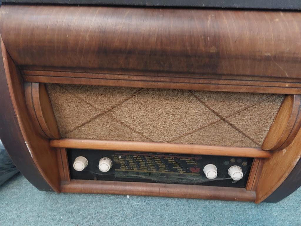 Vintage Philips BX490A Buizenradio(1940). Bieden, Ophalen of Verzenden, Gebruikt, Radio