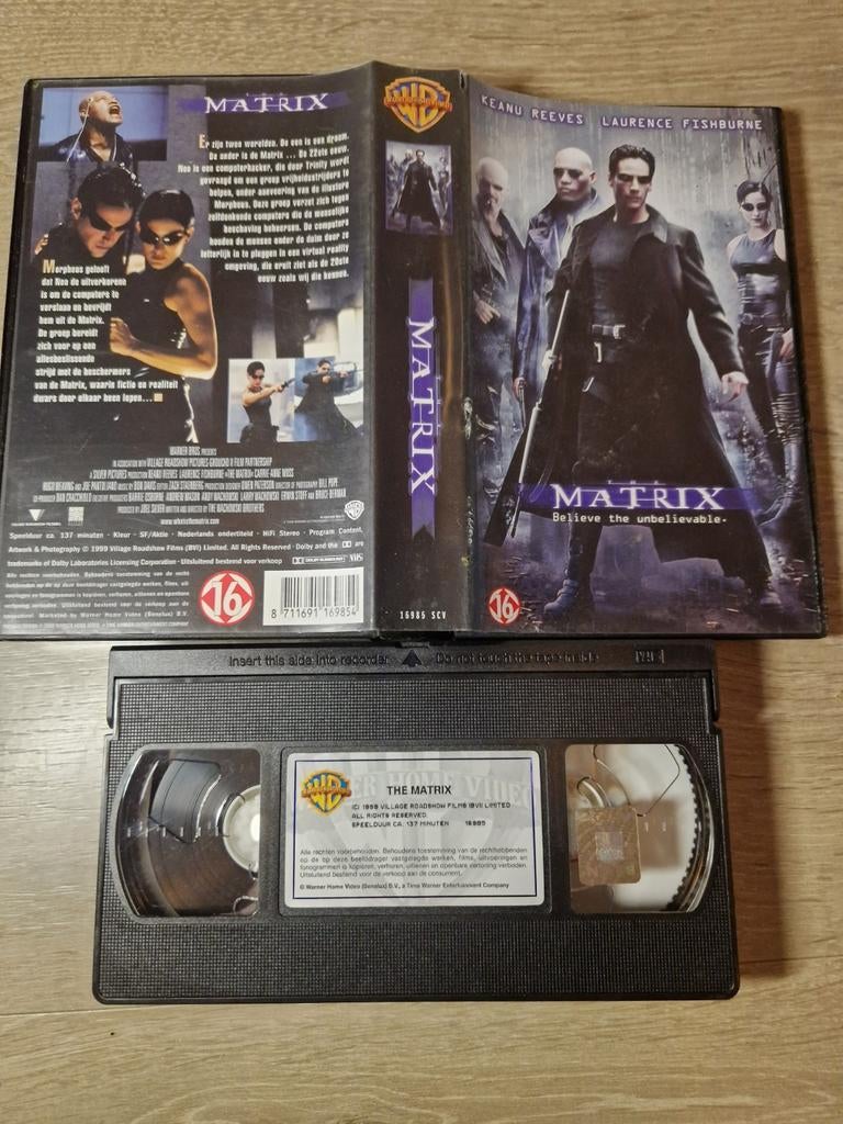 The Matrix VHS - Actie en Science Fiction Klassieker, Vanaf 16 jaar, Ophalen of Verzenden, Gebruikt, Actie en Avontuur