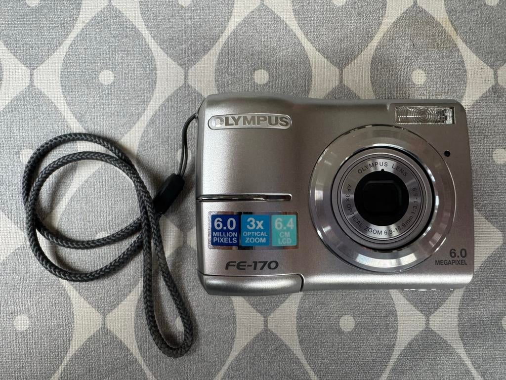 Olympus FE-170 digitale camera – 6.0 MP – 3x optische zoom, 6 Megapixel, Ophalen of Verzenden, Zo goed als nieuw, Olympus