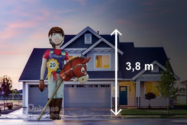 Sarah pop Paardrijdster, Amazone huren, landelijke bezorging, Hobby en Vrije tijd, Ophalen of Verzenden, Zo goed als nieuw, Abraham of Sarah