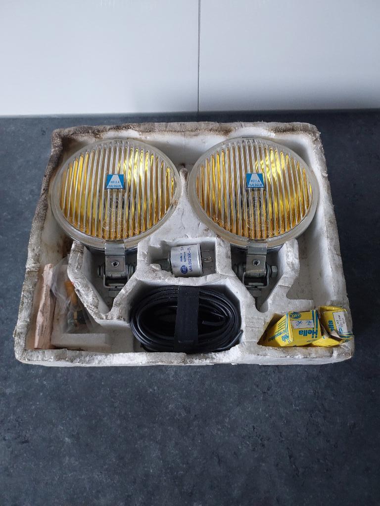 Set Hella Chroom Mistlampen Oldtimer Rallye BMW Volvo VW, Verzenden, Nieuw