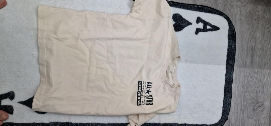 Shirt - 5 euro, Kleding | Heren, T-shirts, Maat 52/54 (L), Beige, Converse, Ophalen of Verzenden