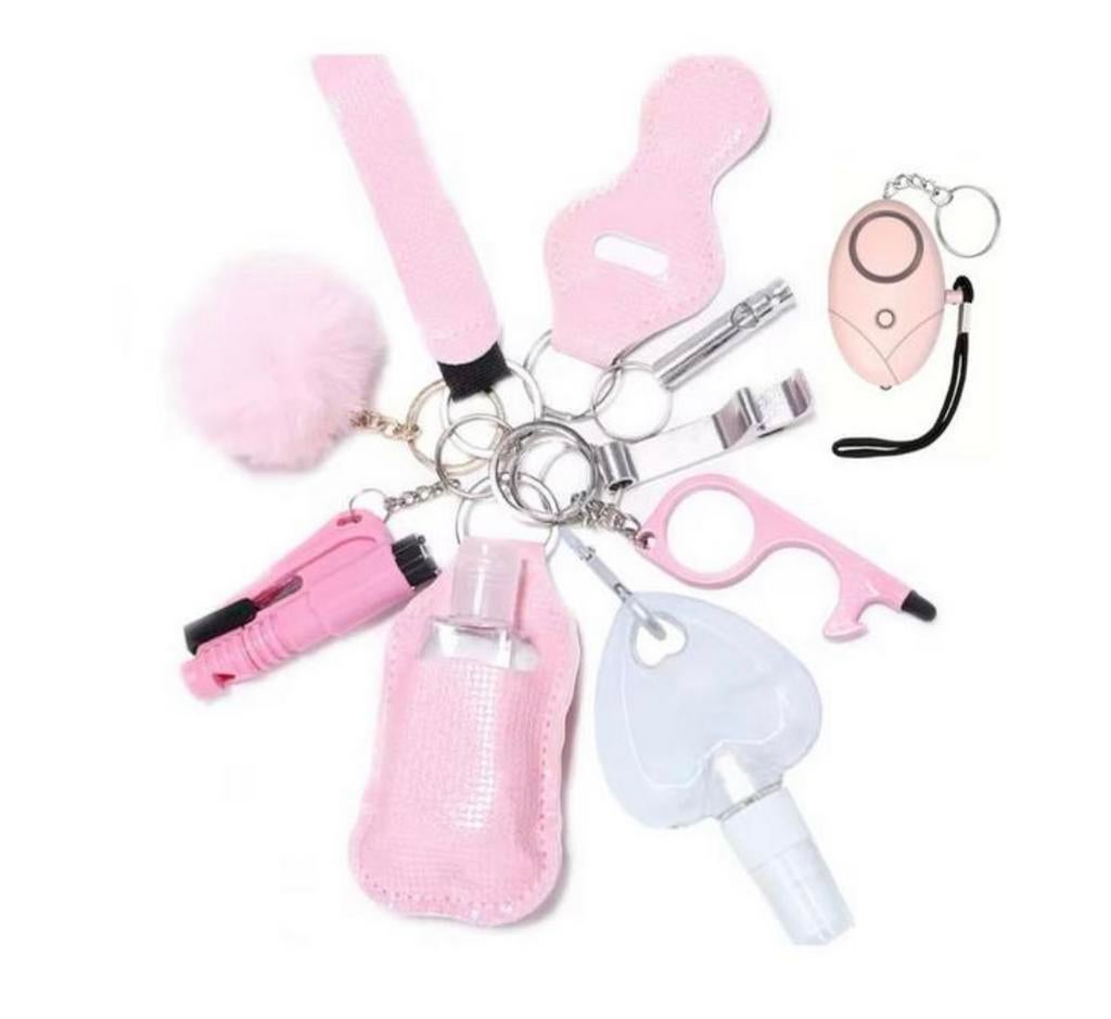 Veiligheid Sleutelhanger - Zelfverdediging, Sieraden, Tassen en Uiterlijk, Kettinghangers, Nieuw, Overige materialen, Roze, Overige voorstellingen