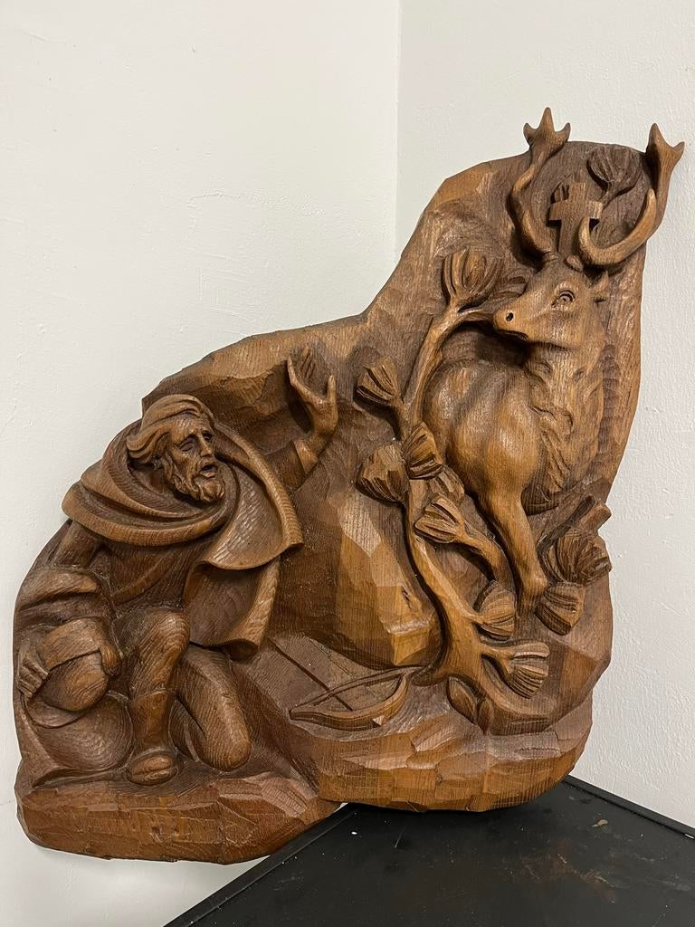 Houtsnijwerk Jachttafereel, Ophalen of Verzenden