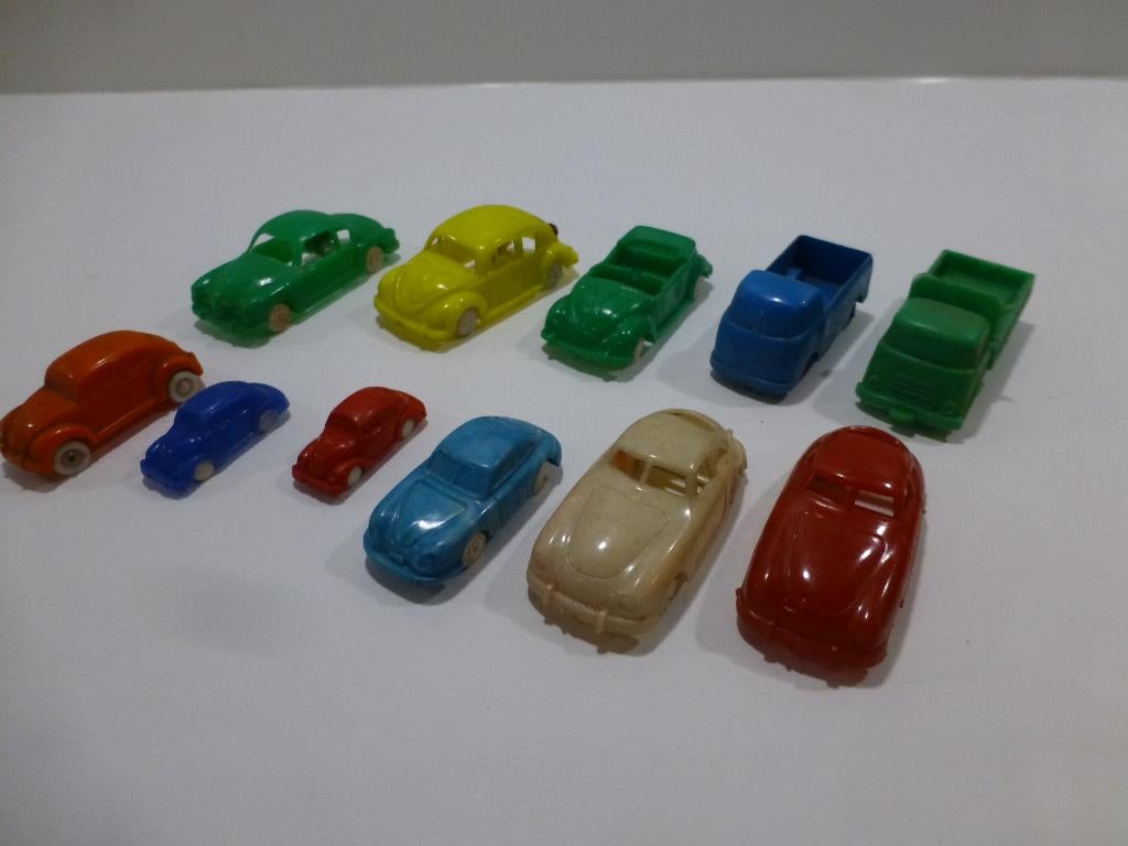 Plastic auto’s VW Kever Ghia Karmann T1 pick-up Porsche DAF, Ophalen of Verzenden, Gebruikt, Auto