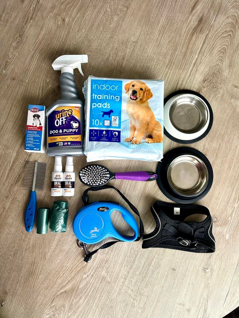 Puppy starterset voor kleine rassen (Shih Tzu, Maltezer etc), Dieren en Toebehoren, Honden-accessoires, Zo goed als nieuw, Ophalen of Verzenden