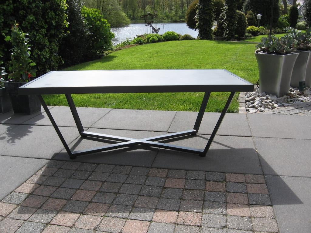 Luxor Ceramic Loungetable 124 x 64 x 45 cm €100.- nw in doos, Ophalen, Nieuw, Aluminium, Bijzettafel