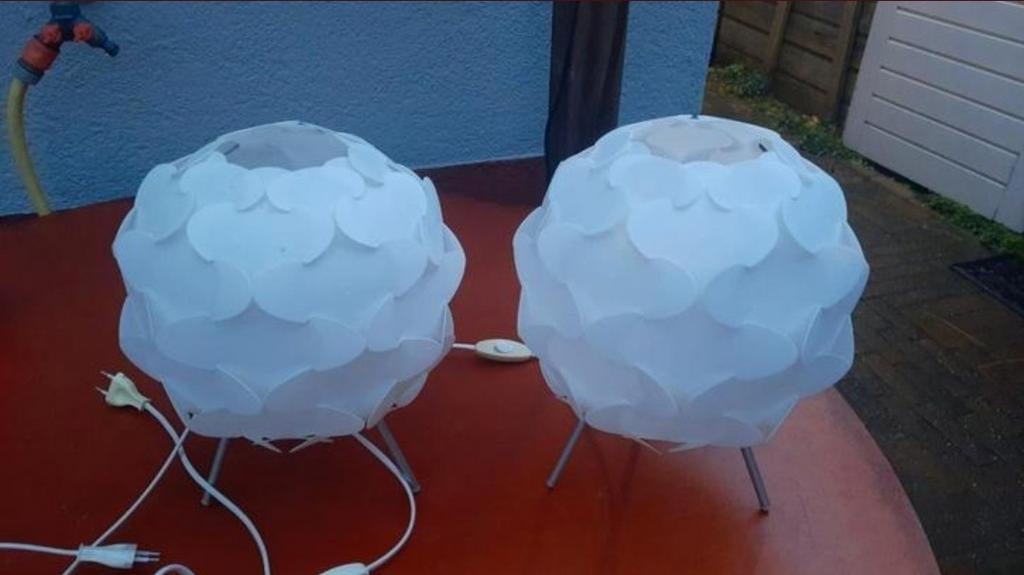4 stuks ikea tafellampen type Fillsta, lees de beschrijving, Ophalen of Verzenden, Kunststof, Minder dan 50 cm