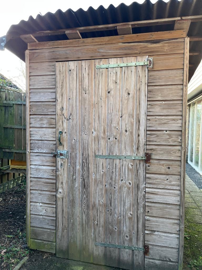 tuindeur met paneel beslag 92 205 tuin schuur geimpregneerd, Tuin en Terras, Tuinpoorten, Ophalen, Gebruikt, Minder dan 100 cm