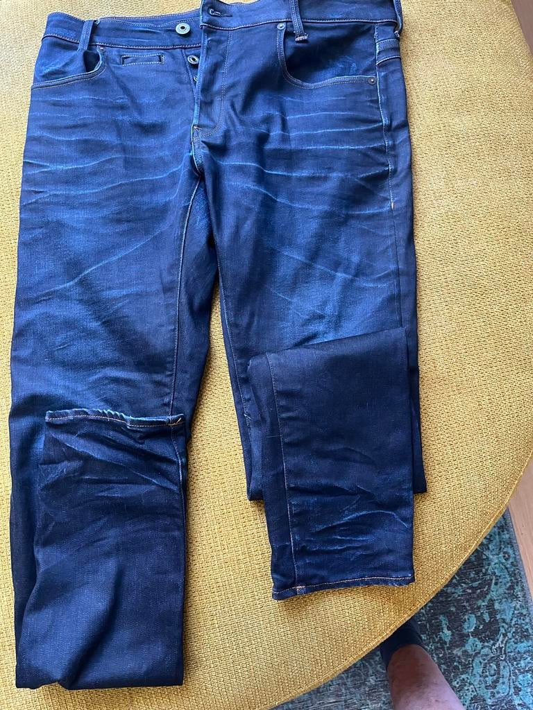 G-Star RAW D-Staq 5-Pocket Slim Jeans, Ophalen, Zo goed als nieuw, Blauw, Overige jeansmaten
