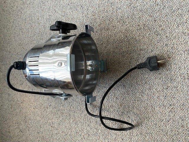 disco spots  verlichting lampen zilverkleurig ophangbeugel, Ophalen, Disco, Metaal of Aluminium, Nieuw