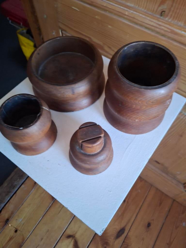 Vintage Houten Rookstel, Antiek en Kunst, Ophalen of Verzenden