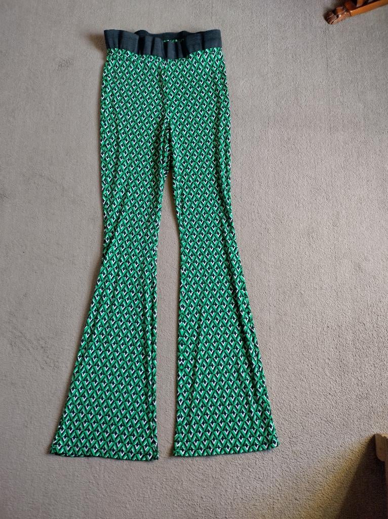 Costes studio travel stof flared broek L stretch, Zwart, Maat 42/44 (L), Ophalen of Verzenden, Zo goed als nieuw