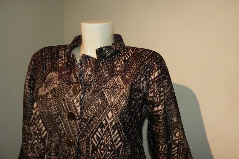 Dries van Noten blazer beeldschoon motief knopen B38, Maat 38/40 (M), Overige kleuren, Dries van Noten, Ophalen of Verzenden