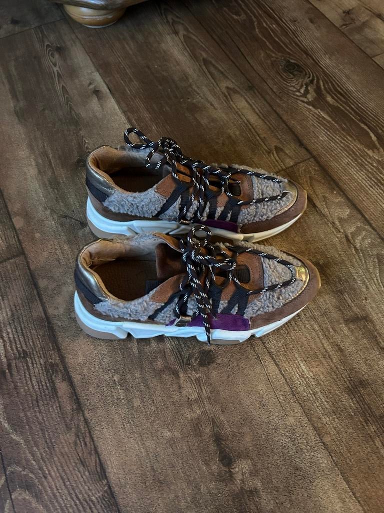 DWRS Dames Sneakers Maat 38 - Zo goed als nieuw!, Bruin, Nieuw, Ophalen of Verzenden, Sneakers of Gympen