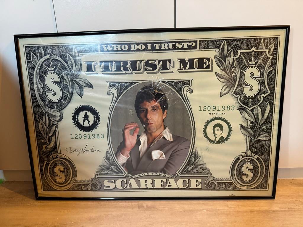 Schilderij Scarface, Ophalen, 50 tot 75 cm, Nieuw, Schilderij