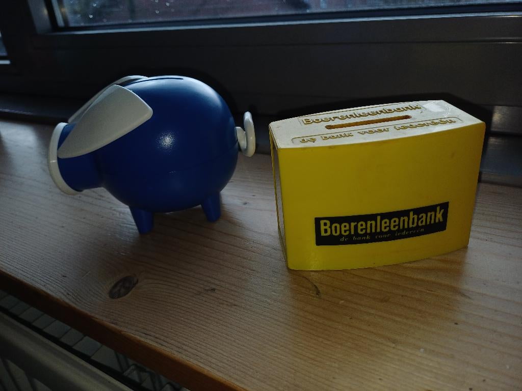 spaarpotjes Rabobank en Boerenleenbank, Ophalen of Verzenden, Zo goed als nieuw, Kunststof, Overige thema's