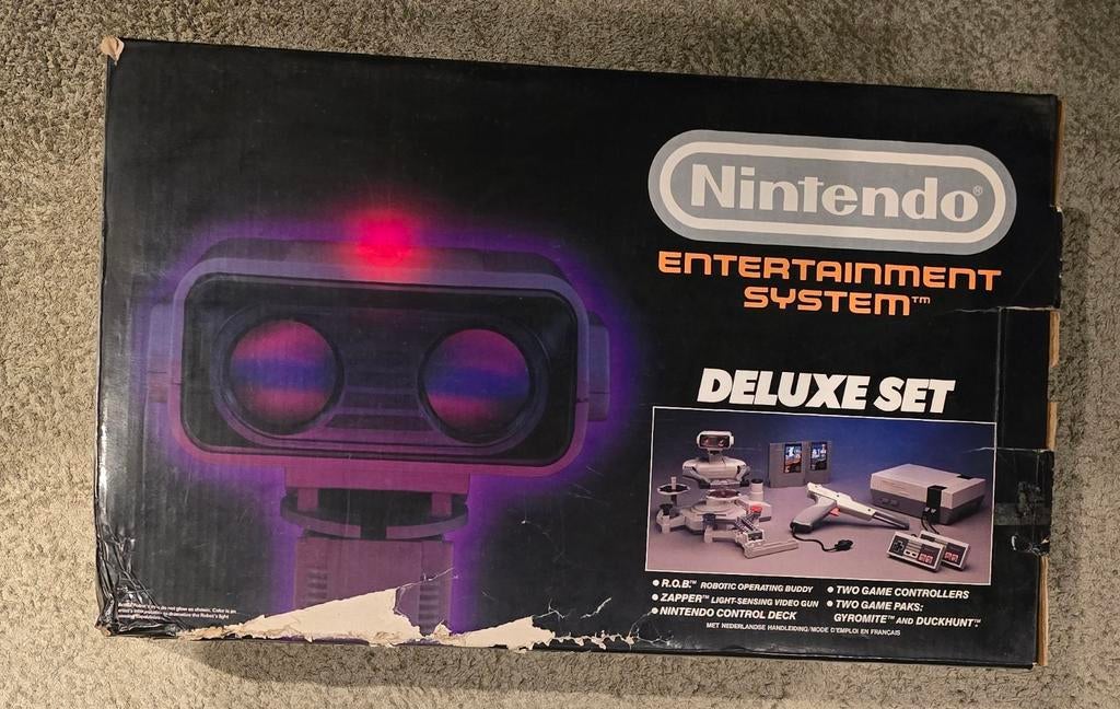 Nintendo NES Deluxe Set ROB Robot, Ophalen of Verzenden, Zo goed als nieuw, Zonder controller